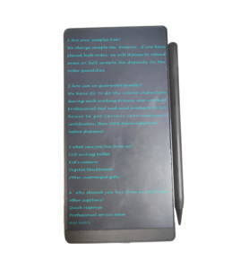 Có thể xóa toàn màn hình 6.5 inch LCD bằng văn bản máy tính bảng kỹ thuật số notepad bảng tin với Túi da cho trẻ em và người lớn - Product Image 1