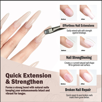 Gel UV Constructeur Haut de Gamme pour Ongles : Fermeté Incassable, Souplesse et Confort Quotidien Sans Pression sur le Lit de l'Ongle