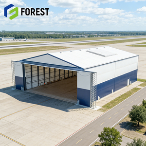 Hangar de Acero Prefabricado Confiable, Resistente al Fuego, para Almacenamiento de Aviones, Listo para Enviar - Product Image 1