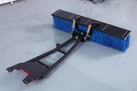 Nouveau balai de poussée ATV de 150 cm de large pour nettoyer les routes trottoirs parkings carrés salles de stockage granges enlever les débris feuilles neige