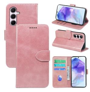 PH334 adecuado para <span class=keywords><strong>Samsung</strong></span> para <span class=keywords><strong>Galaxy</strong></span> A55/A54/A53/A52 piel de becerro Color sólido funda de teléfono con tapa magnética fuerte - Product Image 1