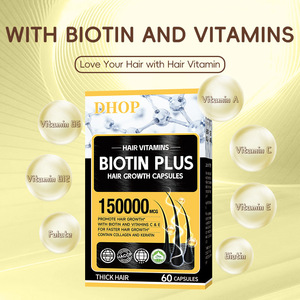 Cápsulas de Biotina y Queratina DHOP Listas para Enviar, Suplemento Dietético para Estimular el Sistema Inmunológico y el <span class=keywords><strong>Crecimiento</strong></span> del Cabello, OEM/ODM - Product Image 3