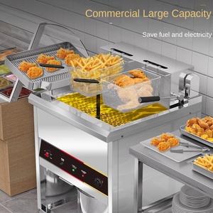 Friteuse verticale à cylindre unique de grande capacité commerciale Machine à bâton d'huile à température constante poêle à huile chaude à frire électrique - Product Image 3