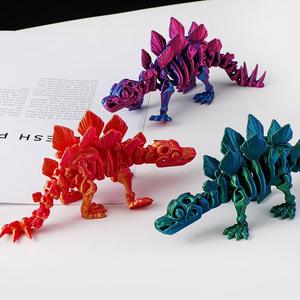 <span class=keywords><strong>Esqueleto</strong></span> impreso en 3D personalizable <span class=keywords><strong>Stegosaurus</strong></span> plástico OEM modelo regalo para niños juguetes impresos en 3D animales y dinosaurios - Product Image 5