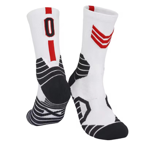 Chaussettes de basketball personnalisées avec logo Elite, chaussettes de sport de compression athlétique pour hommes - Product Image 2