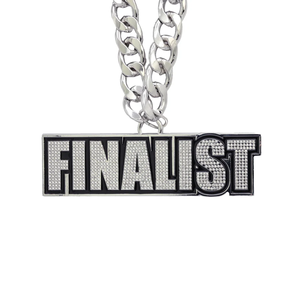 Collana a Catena Cubana Lucida in Stile Hip-hop alla Moda, Adatta per Uomo, Materiale in Lega, Ciondolo Personalizzato a Tema Campionato - Product Image 4