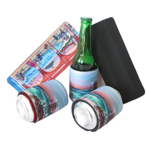 Wholesale Neoprene Beer <b>Bottle</b> and Drink Can Cooler Bags Slim Slap s with Custom Logo Sublimation for Cooling Cans - Product Image 4