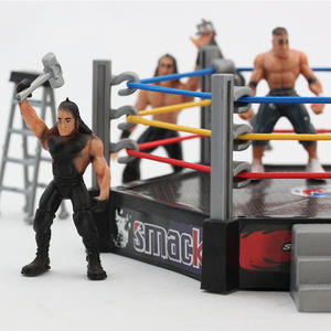 Figuras de acción de lucha de 12 piezas para niños, juguetes de lucha de luchadores con anillo y accesorios realistas, figuras de acción <span class=keywords><strong>WWE</strong></span> de lucha en miniatura divertidas - Product Image 2