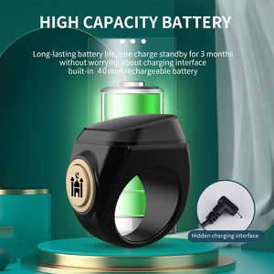 Anillo Inteligente Digital Tasbih con Pantalla Táctil, Recordatorio de Oración Musulmana Iqibla, Contador de Zikr, Anillo de Dedo, Venta al por Mayor - Product Image 5