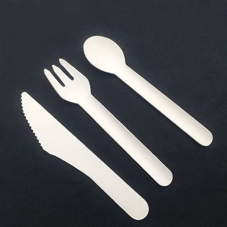 Eco-friendly Best Food Grade paper cutlery Paper Soup Spoon