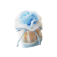Sac à bijoux rond en organza champagne avec cordon de serrage pour la décoration de fête - Vente chaude