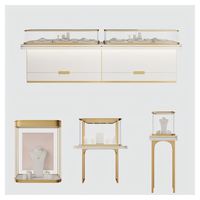 Vitrine de présentation de bijoux de luxe haut de gamme, montage mural, boutique de bijoux, pour la présentation de bijoux, design d'intérieur