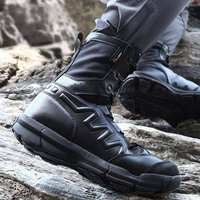Bottes tactiques anti-choc et anti-perforation pour le désert et la jungle, résistantes aux hautes températures, chaussures de randonnée montantes pour hommes