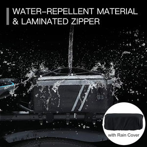 Alforja impermeable para ciclismo, portaequipajes con reflector ajustable, sillín trasero para bicicleta, bolsa de viaje para bicicleta con cubierta para lluvia - Product Image 5