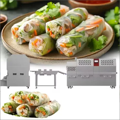 Automatic Dough Spring Roll Dumplings Empanada Samosa Noodle Chapati Grain Product Making Machines High Capacity Snack Machines