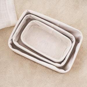 Nouvel ensemble de 3 paniers de rangement multifonctionnels en bambou naturel tressé, écologiques, pour la maison – Vente chaude 2026, directement de l'usine - Product Image 4