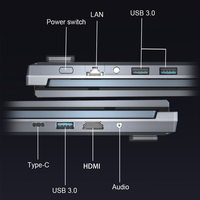 Ordinateur portable de jeu Intel 16 pouces, 8 cœurs, 12 threads, écran tactile, double affichage, Windows 10/11, modèle 2025, tout neuf