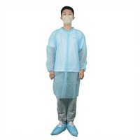 Blouse de laboratoire jetable, consommable médical, pour visiteurs, usage en usine pharmaceutique et hospitalier, Classe I, certifiée TUV