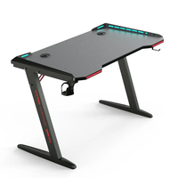 Wqantum - Accesorios de Alta Calidad para Juegos de PC, Mesas de Juego con Forma de Z, Escritorio para Computadora, Escritorio para Juegos RGB