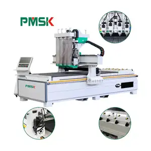 3Axis 1325 4*8 Multi Head Cnc Router Making For Furniture Sofa 3d Wood Furniture Production