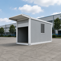 Garage préfabriqué en acier de 20 pieds avec porte à enroulement, assemblage rapide, structure en kit pour stationnement de voitures et stockage extérieur