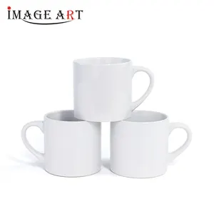 Tasse à café blanche en céramique personnalisée, Sublimation, 6oz, livraison gratuite