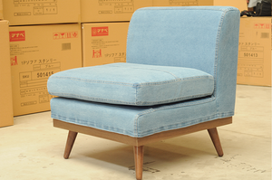 Nuevo estilo moderno de madera moderno cómodo sofá conjunto con taburete <span class=keywords><strong>precio</strong></span> barato al por mayor en forma de L esquina relajarse sofá de mezclilla - Product Image 6