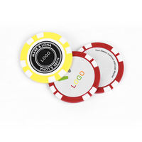 Accessoires de golf pas cher 40mm en gros marqueurs de balle de golf Logo personnalisé en vrac pièce de monnaie disque balle marqueur de golf