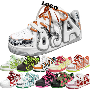 Femmes tendance nouveauté talons épais chaussures compensées baskets haute plate-forme de Sport hauteur augmentant à la mode Zapatos Mujeres pour - Product Image 1