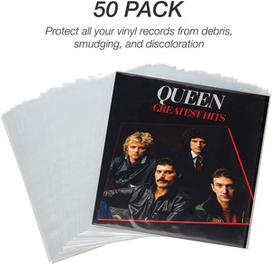 12.75 "एक्स 12.5" स्पष्ट प्लास्टिक सुरक्षात्मक lp संग्रह बाहरी आस्तीन विनाइल रिकॉर्ड आस्तीन एल्बम कवर - Product Image 2