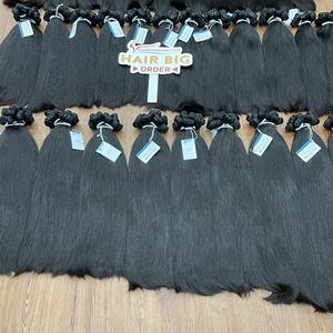 Virgin Cuticle Aligned Raw Vietnamese Hair Natural Straight Natural Black Color 100% Real Hair No <b>tangle</b> No Shedding - Product Image 3