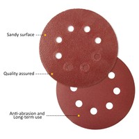 Papier abrasif PMS 125 mm 5 pouces avec support en tissu doux, fabricant de disques abrasifs pour le polissage du métal, du bois, du verre et des voitures