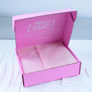 Bán buôn giá rẻ sóng gửi thư hộp thanh lịch phù hợp với bao bì hộp với logo in ấn bên trong và bên ngoài - Product Image 6