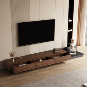 Muebles de sala de estar Soporte de TV Estilo moderno Gabinete de soporte de TV de madera MDF - Product Image 2