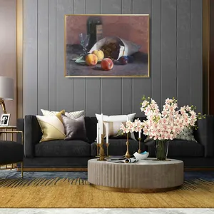 Soggiorno decorativo dipinto a mano frutta tela Wall Art realistico Still Life Painting