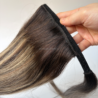 Extension de queue de cheval en cheveux naturels pour femmes européennes et américaines, longue et droite, en soie, à enrouler, qualité salon