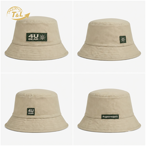 4ugear High Quality Double Sided <b>Reversed</b> Embroidery Custom Logo Shade Simple Cotton Sports <b>Bucket</b> <b>Hat</b> Wholesale - Product Image 5