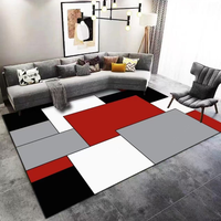 Tapis en peluche lavable et rembourré de haute qualité, moderne, personnalisable, adapté aux animaux domestiques, antidérapant pour chambre, salon et bureau