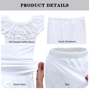 <span class=keywords><strong>Abbigliamento</strong></span> polinesiano tribale all'ingrosso con volant a spalla Samoan Puletasi abiti donna famiglia stampa personalizzata set di samoa - Product Image 5