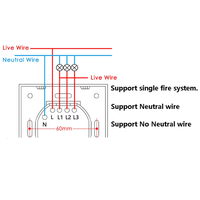 Interrupteur intelligent Tuya WIFI pour la maison, télécommande sans fil compatible avec Alexa et Google Home, interrupteurs muraux pour éclairage