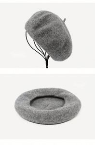 Gorros de Invierno Franceses de Lana de Primera Calidad RTS 73 Colores Personalizados, Boinas de Lana para Mujer - Product Image 5