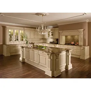 高端定制高品质豪华实木橱柜现代厨房家具储物木质厨房