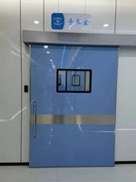 Porte coulissante automatique en acier moderne haute performance pour salles d'opération hospitalières