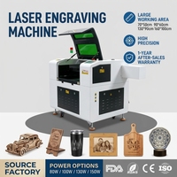 Machines de gravure et de découpe laser CO2 7050/9060/1310/1610/1325, graveur laser CO2, machine de gravure laser sur bois 80w 100w 150w