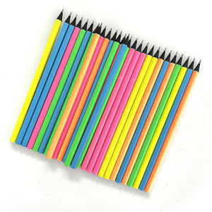 Coffret de 6 crayons de couleur ronds très demandés, en bois noir avec <span class=keywords><strong>peinture</strong></span> colorée, fournitures artistiques de qualité supérieure - Product Image 2