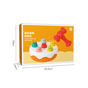 Jouet marteau pour bébé, gâteau pop-up à 6 trous, rongeurs de dessin animé, développement de la motricité, coordination œil-main, éducatif, cadeau de 1er anniversaire pour tout-petit - Product Image 6