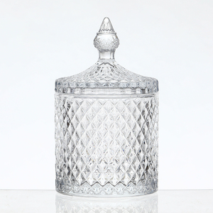 Commercio all'ingrosso di lusso personalizzato 530ml di piccole spezie <span class=keywords><strong>vasetto</strong></span> di vetro di spezie barattoli di vetro con coperchi di vetro - Product Image 2