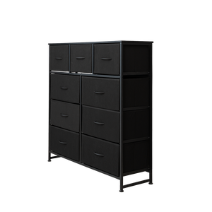 9 Drawer Dresser Fabric Storage <b>Cabinet</b> MDF Steel Modern Freestanding Bedroom Organizer Vietnam - Product Image 5