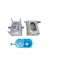 Molde de inyección de plástico P20 personalizado MH-253 para productos domésticos - Cubo para fregona con canales de inyección de agua caliente y fría y pasador expulsor