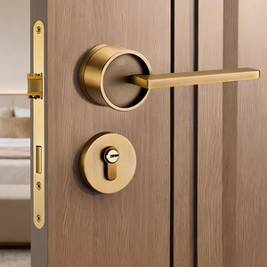 Manija <span class=keywords><strong>de</strong></span> Puerta <span class=keywords><strong>de</strong></span> Lujo en Línea <span class=keywords><strong>de</strong></span> Aleación <span class=keywords><strong>de</strong></span> Aluminio y Zinc con Latón, Juego <span class=keywords><strong>de</strong></span> Panel con Cerradura <span class=keywords><strong>de</strong></span> Llave para Privacidad del Hogar, Manijas <span class=keywords><strong>de</strong></span> Puerta <span class=keywords><strong>Interiores</strong></span> con Palanca - Product Image 6